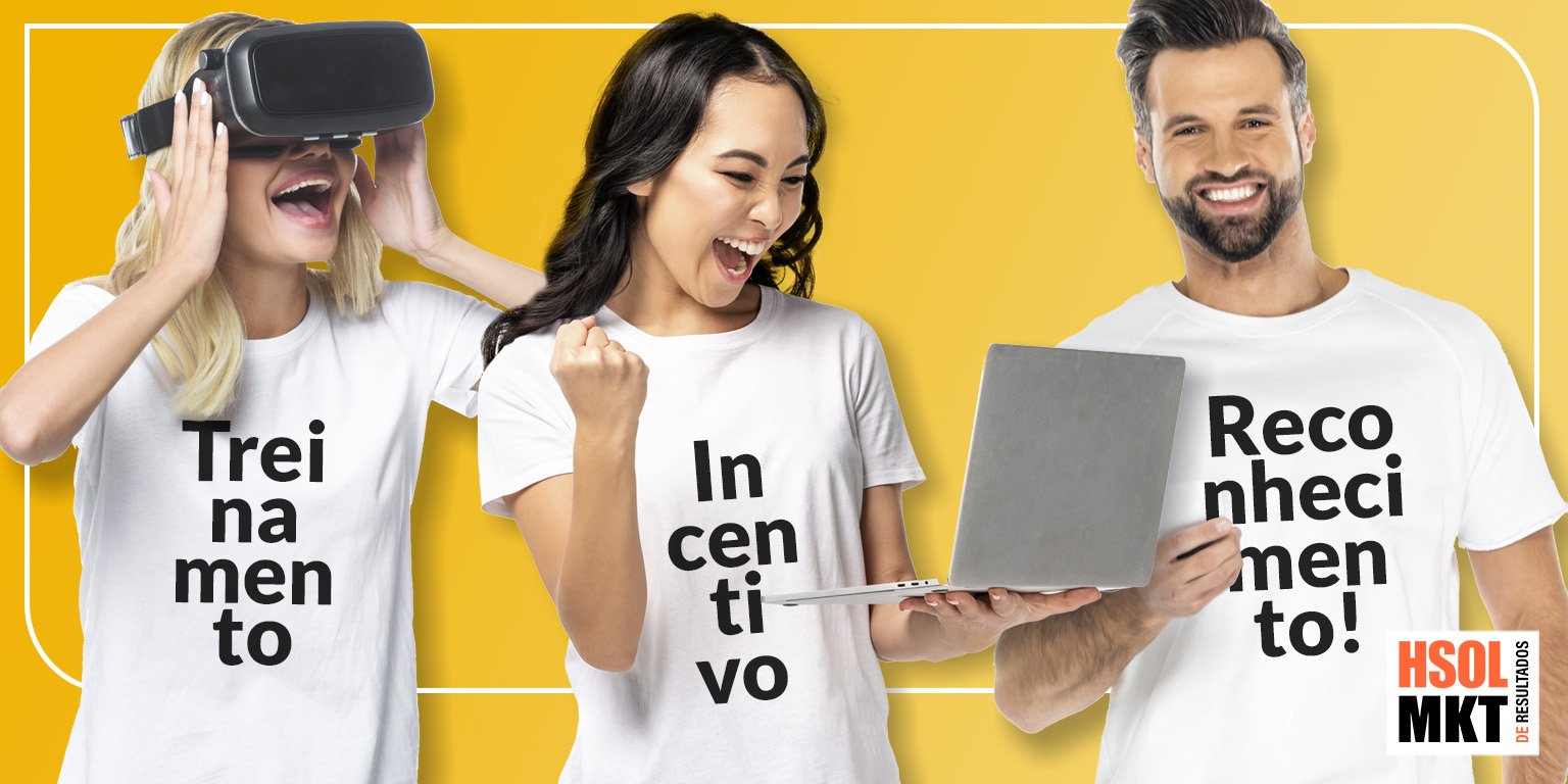 Pessoas felizes comemorando ações corporativas de treinamento, incentivo e reconhecimento