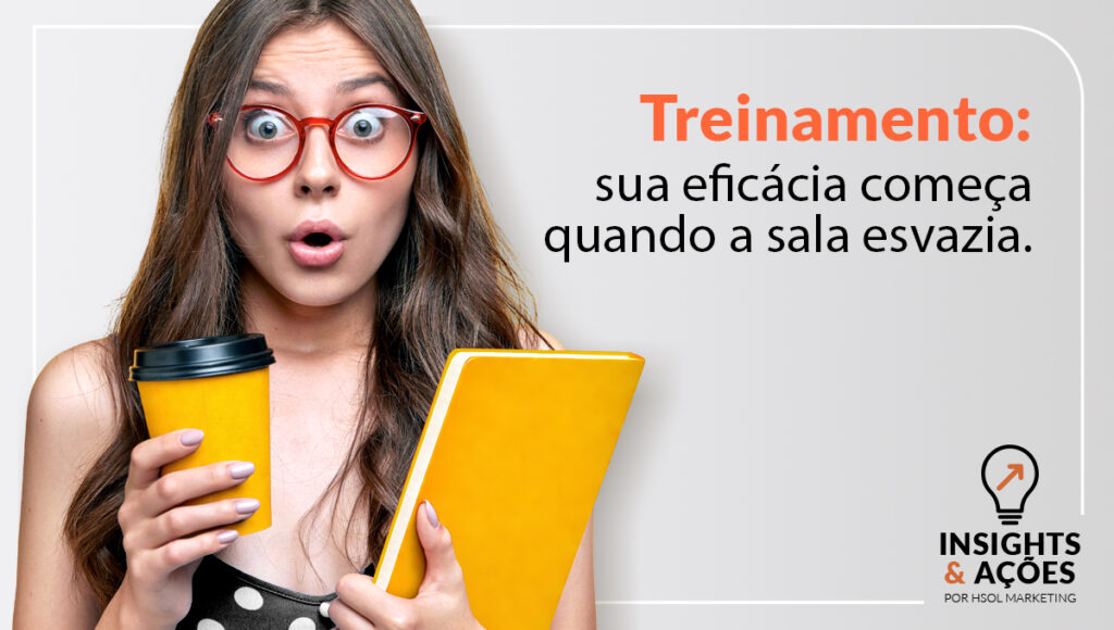 Treinamento corporativo após encerramento com foco na aplicação no trabalho
